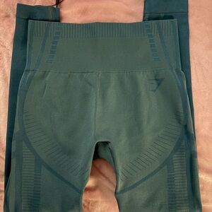Gymshark Blue Seamless Leggings with High-Waisted Fit